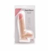 Simple Pleasure dildo z wbudowanym kręgosłupem cyberskóra kolor cielisty 20cm